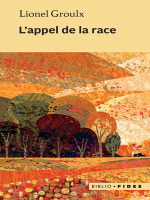 cover image of L'appel de la race